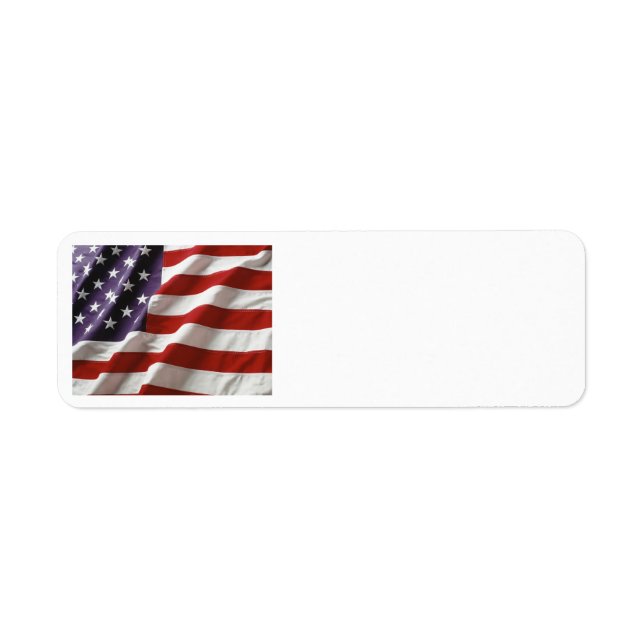 Etiqueta Bandeira Americana (Frente)