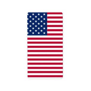 Etiqueta Bandeira americana Flag Pride Design- 76353