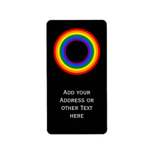 Etiqueta BANDEIRA ARCO-ÍRIS - LISTRAS - Cores LGBT Anéis
