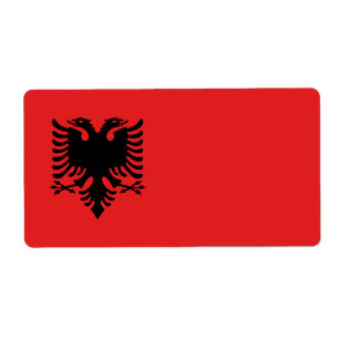 Etiqueta Bandeira da Albânia