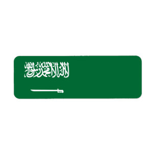 Etiqueta Bandeira da Arábia Saudita
