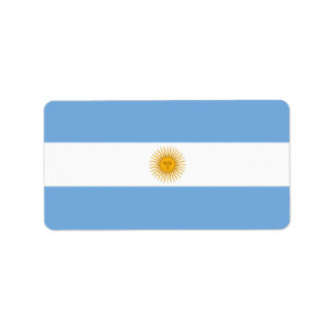 Etiqueta Bandeira da Argentina