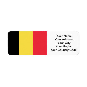 Etiqueta Bandeira da Bélgica