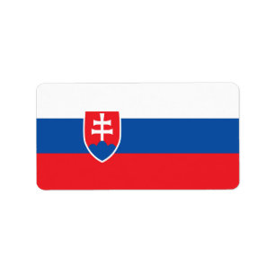 Etiqueta Bandeira da Eslováquia