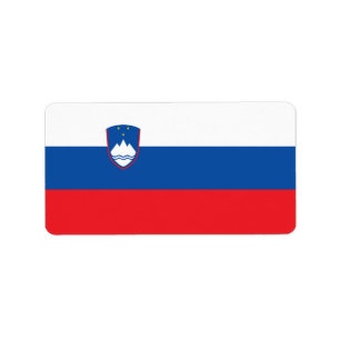 Etiqueta bandeira da Eslovênia
