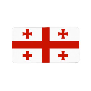 Etiqueta Bandeira da Geórgia