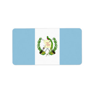 Etiqueta Bandeira da Guatemala