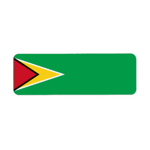 Etiqueta bandeira da Guiana