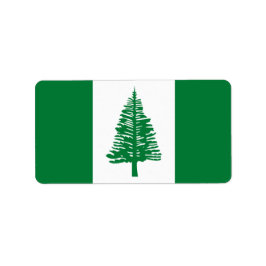Etiqueta Bandeira da Ilha Norfolk