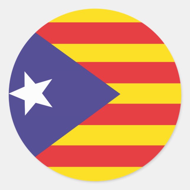 Etiqueta Bandeira da Independência Catalão (Frente)