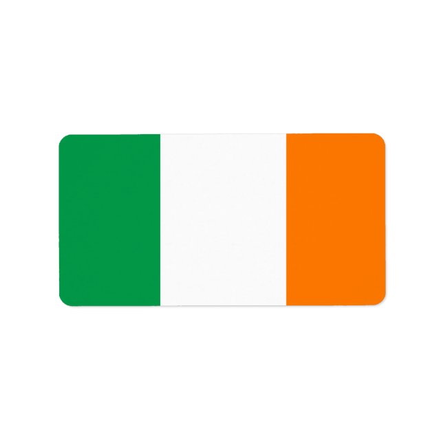 Etiqueta Bandeira da Irlanda (Frente)