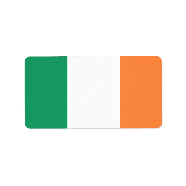 Etiqueta Bandeira da Irlanda (Frente)