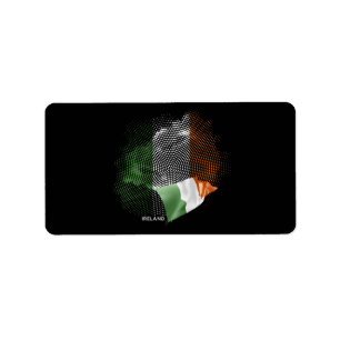 Etiqueta bandeira da Irlanda