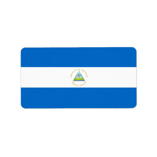 Etiqueta Bandeira da Nicarágua