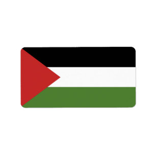 Etiqueta bandeira da Palestina