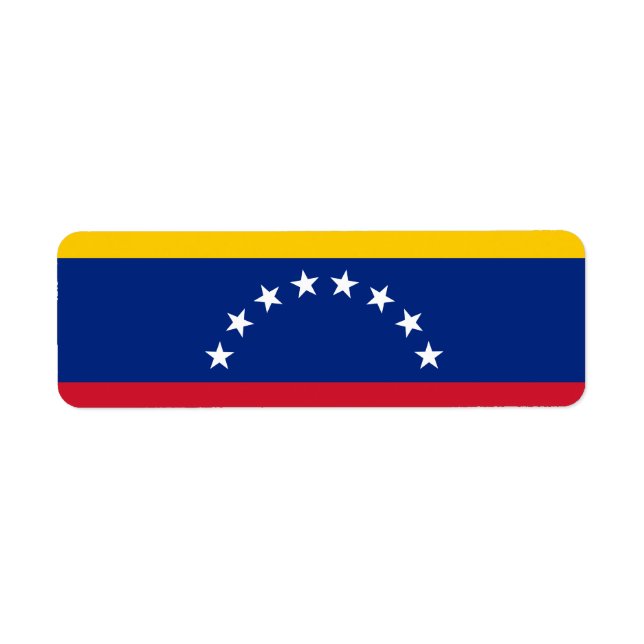 Etiqueta Bandeira da Venezuela (Frente)