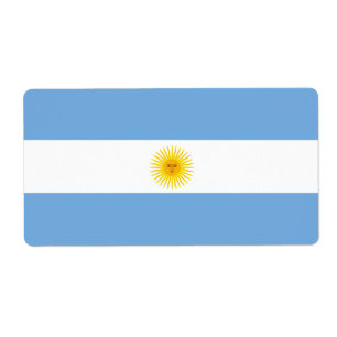 Etiqueta Bandeira de Argentina