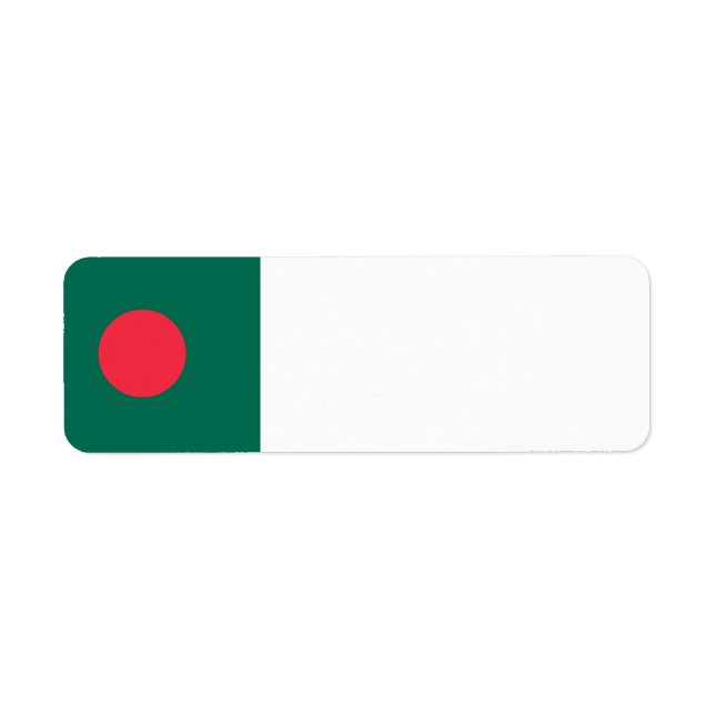 Etiqueta Bandeira de Bangladesh (Frente)