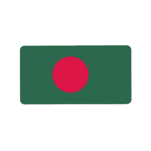 Etiqueta bandeira de Bangladesh