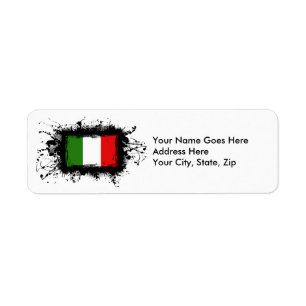Etiqueta Bandeira de Italia