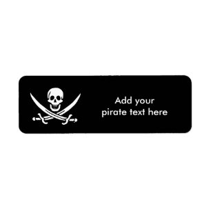 Etiqueta Bandeira de pirata alegre de Roger