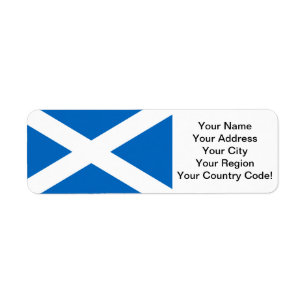 Etiqueta Bandeira de Scotland