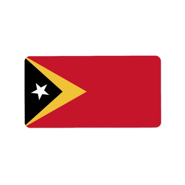 Etiqueta bandeira de Timor Leste (Frente)