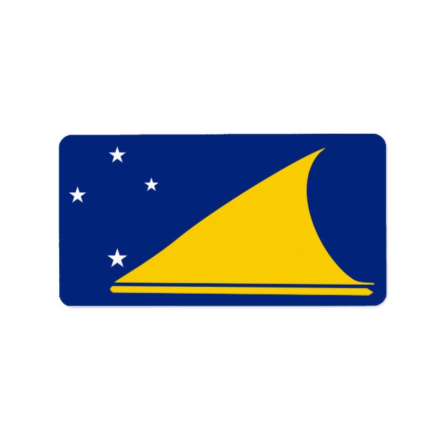 Etiqueta Bandeira de Tokelau (Frente)