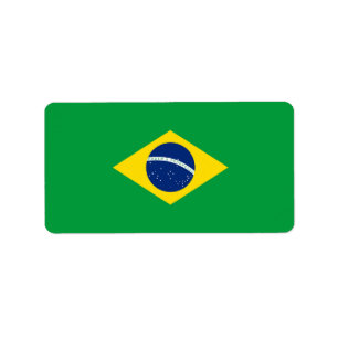 Etiqueta Bandeira do Brasil