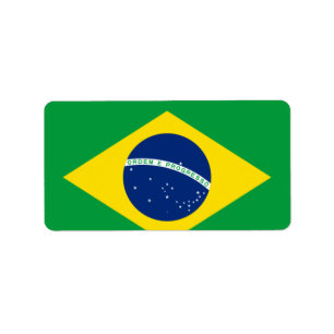 Etiqueta Bandeira do Brasil