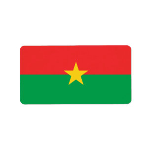 Etiqueta Bandeira do Burkina Faso