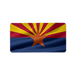 Etiqueta Bandeira do estado da arizona