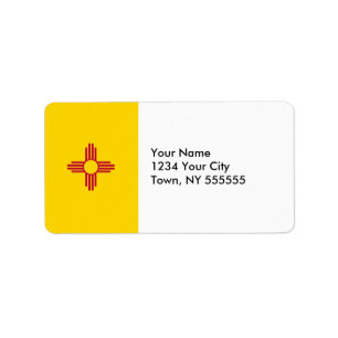 Etiqueta Bandeira do estado de New mexico
