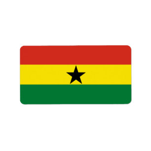 Etiqueta Bandeira do Gana