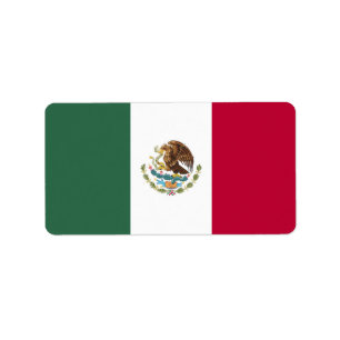 Etiqueta Bandeira do México