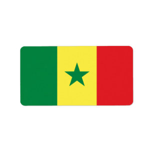 Etiqueta Bandeira do Senegal