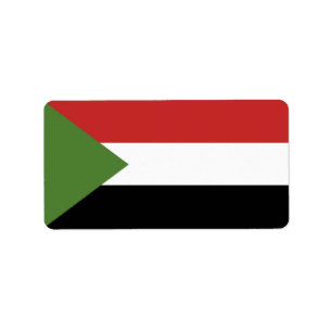Etiqueta Bandeira do Sudão