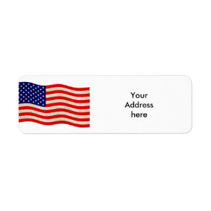 Etiqueta Bandeira dos Estados Unidos da América - imundície