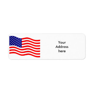 Etiqueta Bandeira dos Estados Unidos da América - suas