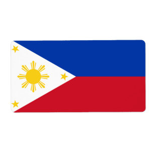 Etiqueta Bandeira Filipinas