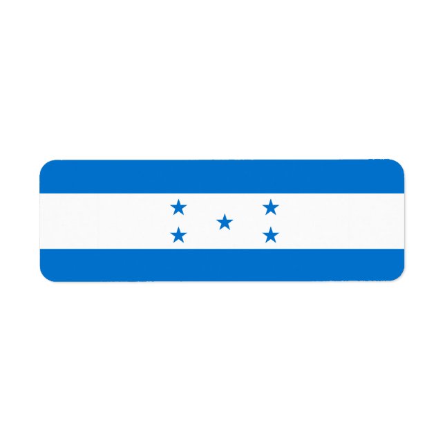 Etiqueta bandeira Honduras (Frente)