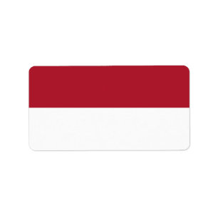 Etiqueta bandeira Mônaco