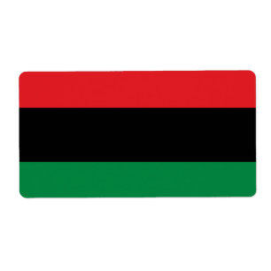 Etiqueta Bandeira Pan-Africana UNIA