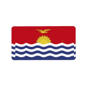 Etiqueta bandeira quiribatiana