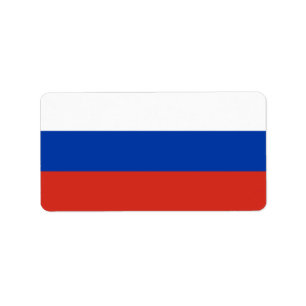 Etiqueta bandeira russa