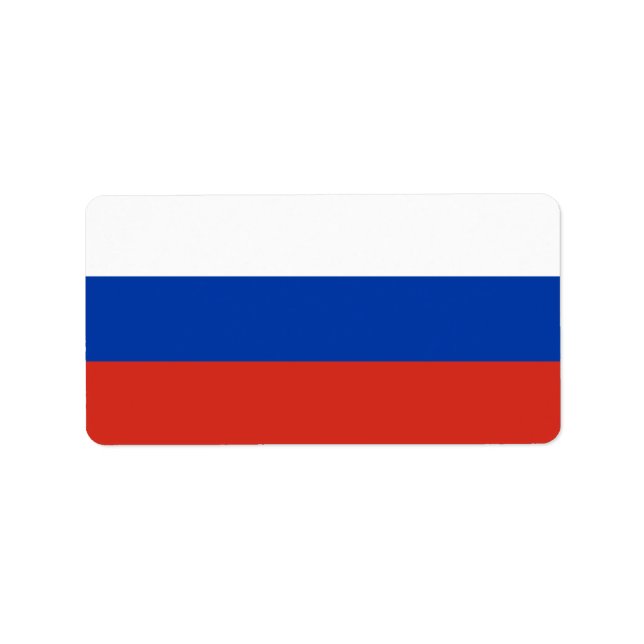 Etiqueta bandeira russa (Frente)