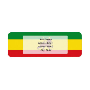Etiqueta Bandeira velha de Ehtiopian