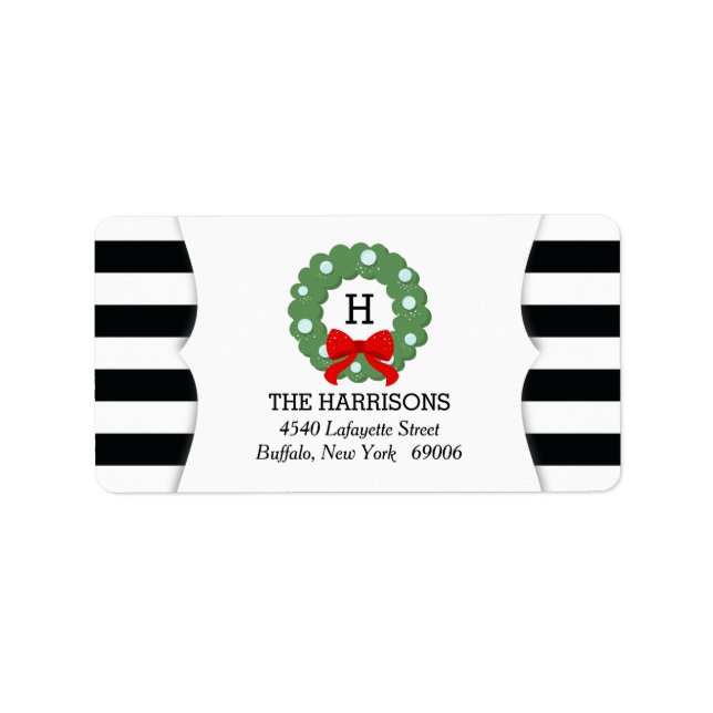 Etiqueta Banheiras Negras de Natal Modernas (Frente)