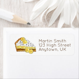 Etiqueta Banoffee Banana Toffee Pie Slice UK British Comida