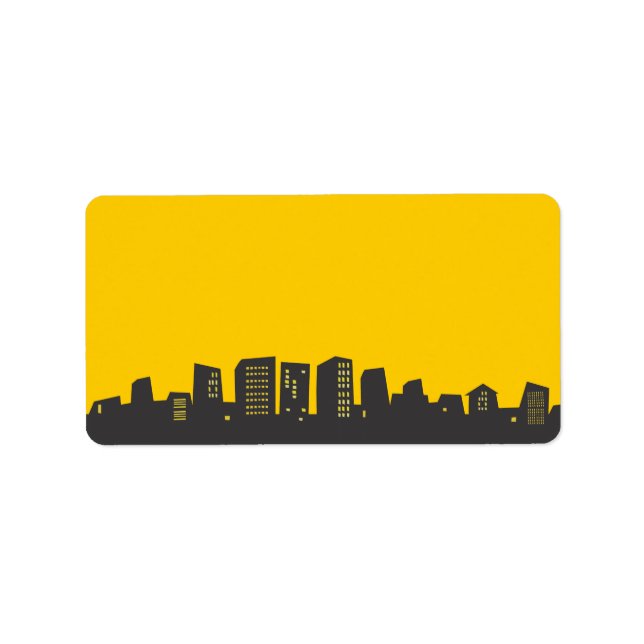 Etiqueta BAR CITYSCAPE Bat Mitzvah Do-it-self label (Frente)